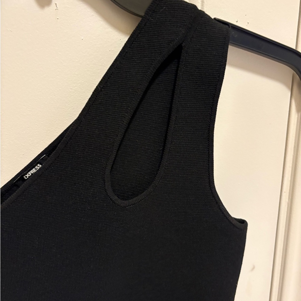 Express Elegant Black Tank Top